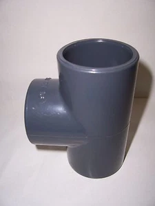  PVC-Fittinge  T-Stück 90°  50mm  PN 16 (16bar)  3x Klebemuffe Koi Teichbau - Bild 1 von 1