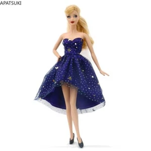 Handmade Royalblue Star Sequin Dress for 11.5in. Doll Outfits Clothes Party Gown - Zdjęcie 1 z 2