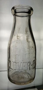 Vintage Milk Bottle Cloverdale Farms Binghamton Waverly NY Embossed Antique - Picture 1 of 4