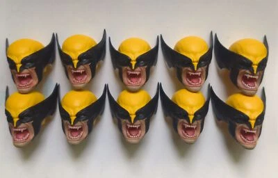 Figura de acción 1/12 pintada personalizada cabeza de Wolverine enojada tallada ajuste ML/Mafex Foto 1 de 3