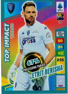 PANINI CALCIATORI ADRENALYN XL TITANS 2024 CARD N. 34 BERISHA TOP IMPACT EMPOLI - Picture 1 of 2