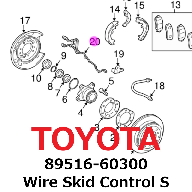 【NUEVO】Control de deslizamiento de cable Toyota Genuino 2010-2024 4Runner FJ Cruiser S 89516-60300 Foto 1 de 1