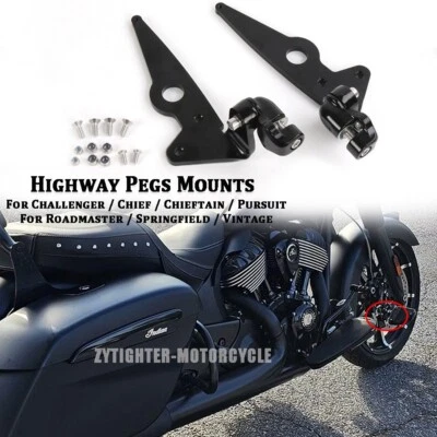 Driver Footpeg Mounts Holder Bracket For Indian Roadmaster Dark Horse 2020-2025 - Image 1 of 4