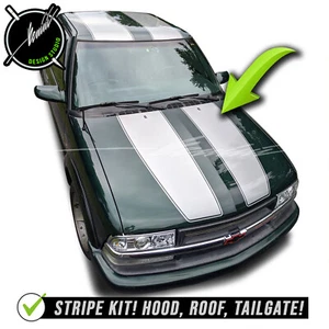 Dual Racing Stripes Fits - Chevy Cheverolet Extreme S-10 Blazer GMC Jimmy - Picture 1 of 3