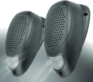 Water Resistant 3" Surface Mount Satellite Speakers with LED Lighting for Marine - Picture 1 of 12