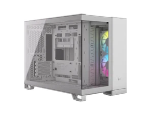 CORSAIR iCUE LINK 2500X RGB Micro ATX Dual Chamber PC Case – White – Two Tempere - Picture 1 of 12