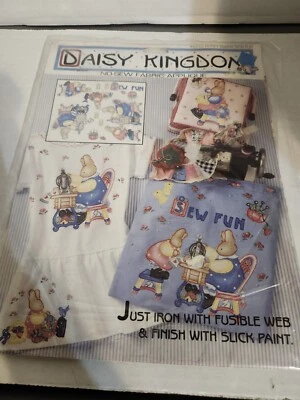 Vintage Daisy Kingdom No Sew Fabric Applique 6252 Honey Bunny Sew Fun - Image 1 of 2