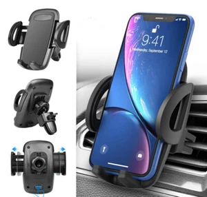 Car Phone Mount Holder Adjustable Clip Car Air Vent Holder Cradle For Cell Phone - Picture 1 of 10