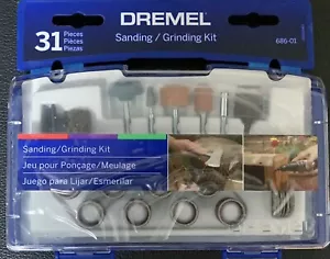 DREMEL 31 PC ROTARY TOOL SANDING GRINDING ACCESSORY CASE KIT power cutting grit - Bild 1 von 3