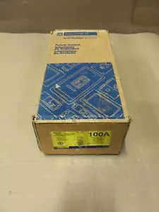 New Square D H223N 100 Amp 240v Fusible NEMA 1 1Ph Safety Switch Disconnect - Picture 1 of 1