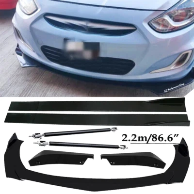 Front Bumper Lip Spoiler Splitter Car Body Rear For Hyundai Accent S - Image 1 of 4
