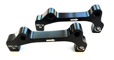 2 Formula 180mm Delantero 160mm Trasero I.S. Adaptadores de freno de disco para bicicleta de montaje en poste NUEVO Foto 1 de 4