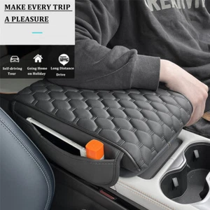 Car Accessories - Armrest Pad Center Console Box Leather Cover Protector Cushion - Picture 1 of 14