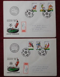 HUNGARY / FOOTBALL - SOCCER SPORT STAMPS - FDC / MEXICO 1986 - Picture 1 of 4