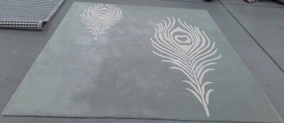 Пятнистый ковер сзади СЕРЫЙ / цвета слоновой кости 8 футов 0 дюймов x 8 футов 0 дюймов сниженная цена 1172762328 SOH704C-8SQ - Изображение 1 из 4