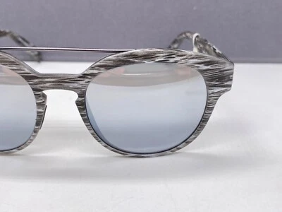 女士意大利独立太阳镜镜面圆形大号灰色 IS 008 — 第 1/4 张图片