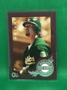 1996 E-Motion XL #104 Mark McGwire Baseball Card MLB Oakland Athletics A's