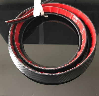 Carbon Fiber Look Spoiler Rear Wing Lip Trim Sticker For Car Spoiler/Roof/Trunk - Image 1 of 4