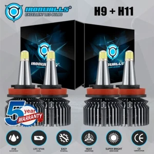 48W 6-SIDES H9 H11 Combo LED Headlights Conversion Kit for Ford Fusion 2018-2020 - Picture 1 of 12