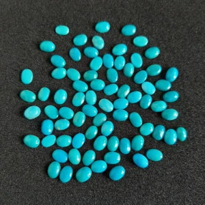 78'Pieces 100% Natural Arizona Turquoise Cabochon Oval Shape Loose Gemstone - Picture 1 of 5