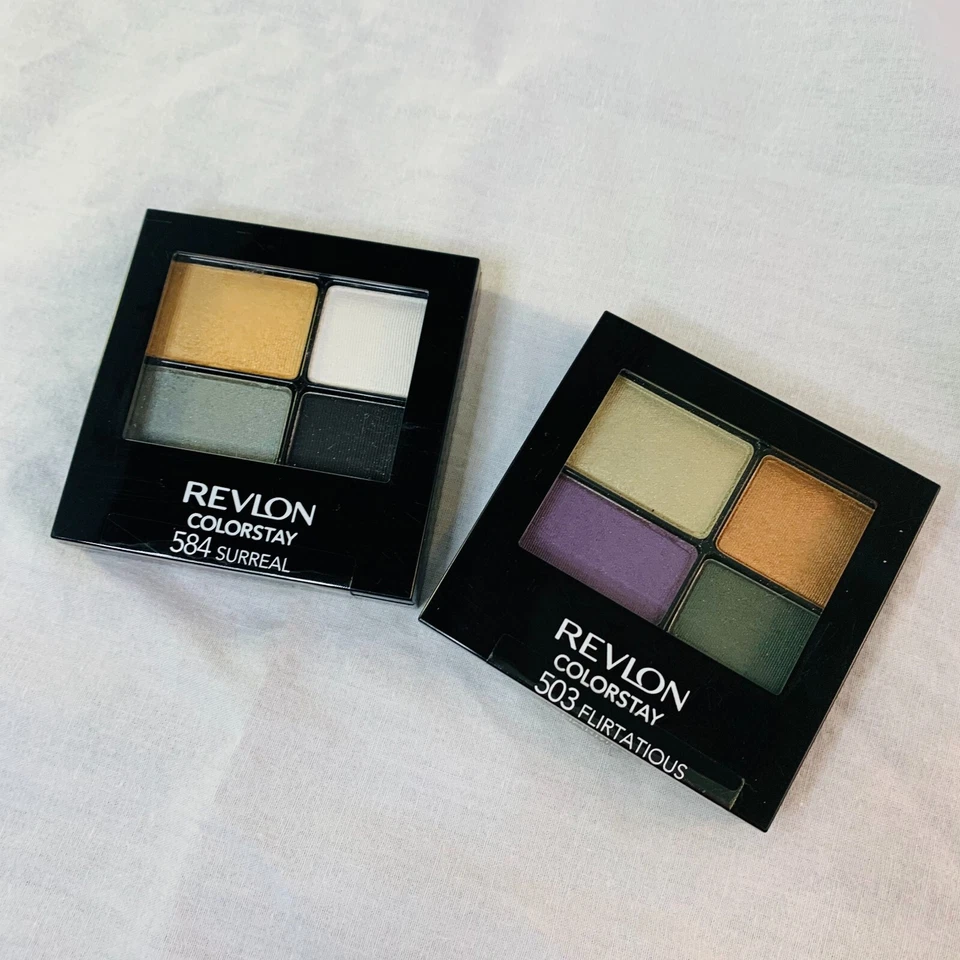 Revlon ColorStay 16 Hour Eyeshadow Palette Set: 584 Surreal & 503 Flirtatious - Image 1 of 3