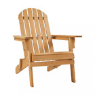 Yaheetech Folding Adirondack Chair Solid Wood Garden Chair Weather Resistant