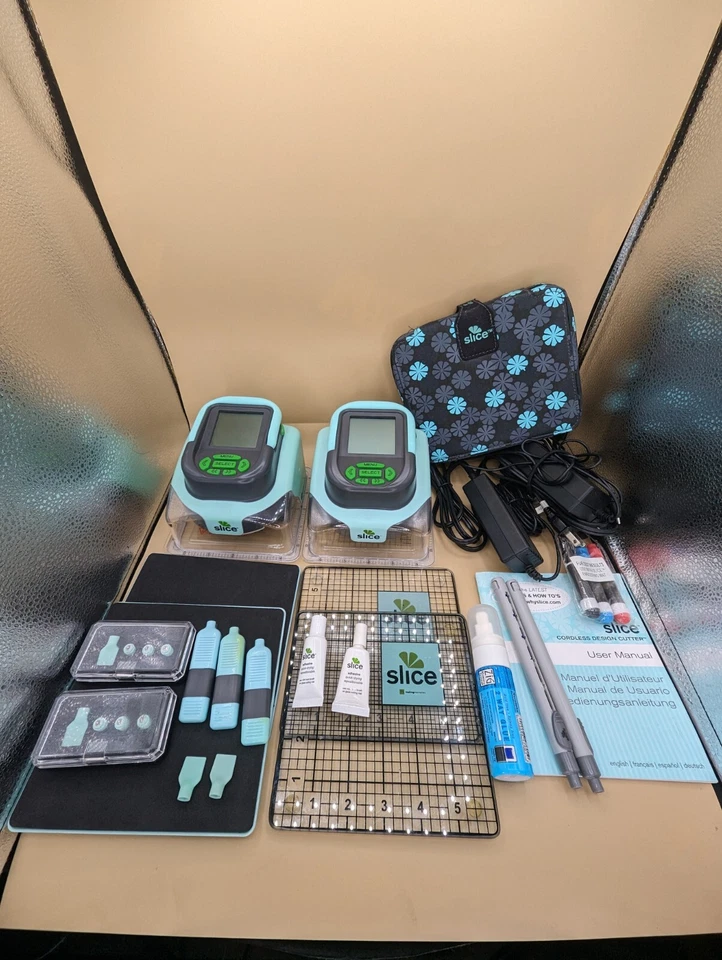 TWO Making Memories Slice Cordless Digital Design Cutters with Cards Complete! - Image 1 of 4