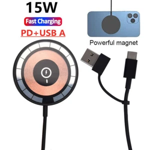 40W Mag safe Wireless Charger Magnetic Fast Charger For iPhone 16/+/Plus/Pro Max - Picture 1 of 17