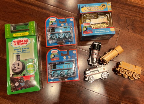 Thomas & Friends SUPER RARE 60th Anniversary Toys (Percy Diesel Thomas) NIB !!!! Cover