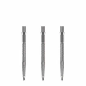 Caliburn Evo Replacement Dart Points. Micro Grip 28mm Silver - Picture 1 of 1
