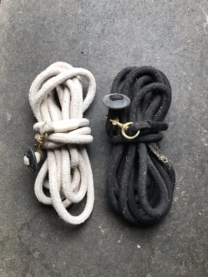 2 líneas de estocada redondeadas de algodón blanco y negro para tejedor Charitable Donation Foto 1 de 4