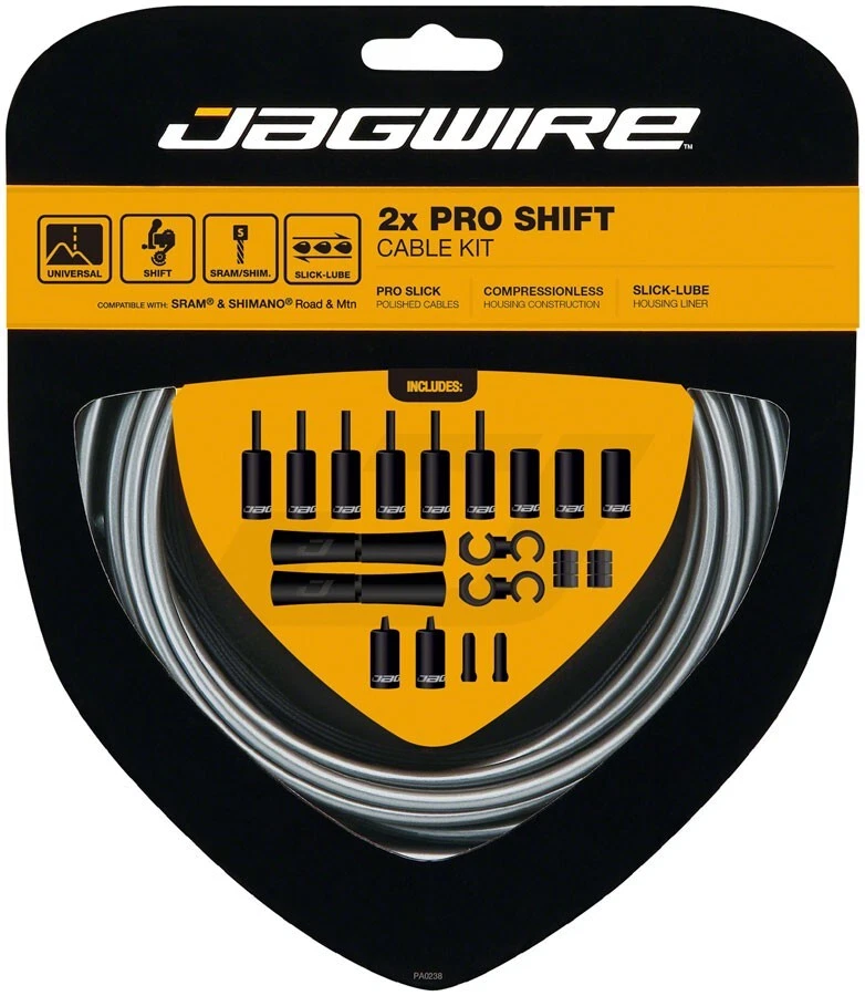 Kit de cambio Jagwire Pro 2X | Carretera/Montaña | Se adapta a SRAM/Shimano | Todos los colores Foto 1 de 1
