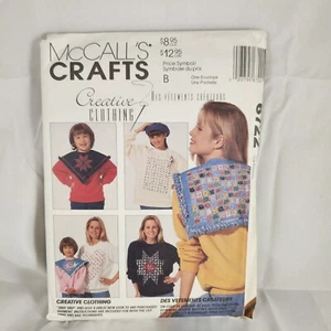 McCalls Artigianato Abbigliamento Creativo Modello 6722 Snip non tagliato - Foto 1 di 2