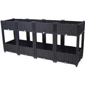63" Elevated Planter Box w/Drainage - Raised Garden Bed for Vegetables & Flowers - Picture 1 of 10