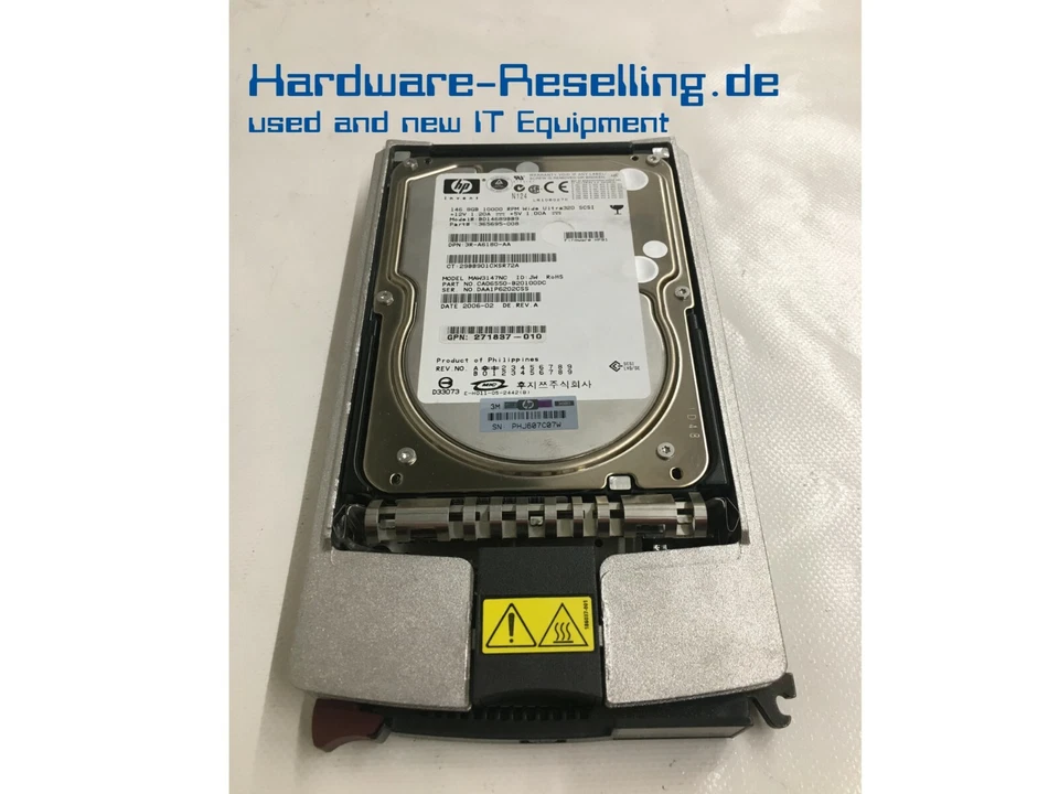 HP SCSI 3,5 " 146GB 10K RPM HDD BD14689BB9 404708-001 365695-008 3R-A6180-AA - Photo 1/1
