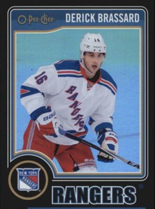 2014-15 (RANGERS) O-Pee-Chee Black Rainbow #107 Derick Brassard