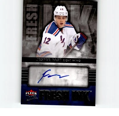 5-03-12 PWE . 2014-15 fleer ultra ud fresh ink autograph #fi-jf jesper fast - Image 1 of 2