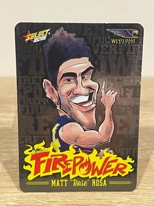 2015 AFL Select Champions Firepower Caricature West Coast Eagles Matt Rosa. - Picture 1 of 1