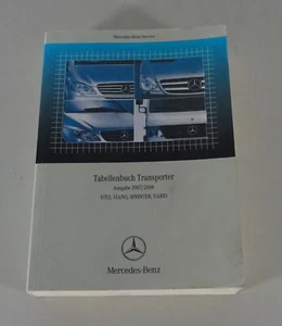 Manuales de Tablas Mercedes Benz Vito ,Viano , Sprinter, Vario Salida 2007/2008 - Imagen 1 de 4