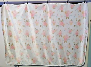KYLE & DEENA Plush Soft Baby Blanket 30 x42 Floral Roses  - Picture 1 of 12