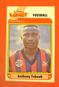 Disney Limit Fußball 1993 Sammelkarte-Anthony Yeboah Eintracht Frankfurt - Bild 1 von 2