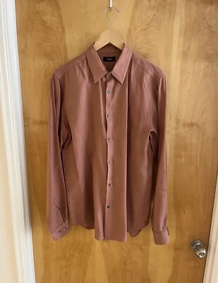 Theory Long Sleeve Linen Button Down - L - Image 1 of 2