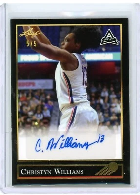 CHRISTYN WILLIAMS 2022 LEAF MEMORIES RC AUTOGRAPH SP 5/5  PHOENIX MERCURY - Image 1 of 2