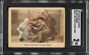 1959 Fleer The 3 Stooges Curly, I Tell You It Is Not A Dog! #67 SGC 2 - Picture 1 of 2