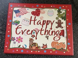 Happy Everything Erntedankschild Plakette Holz - Bild 1 von 9