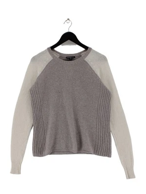 James Perse Women's Jumper S Grey 100% Cashmere Round Neck Pullover - Image 1 of 4
