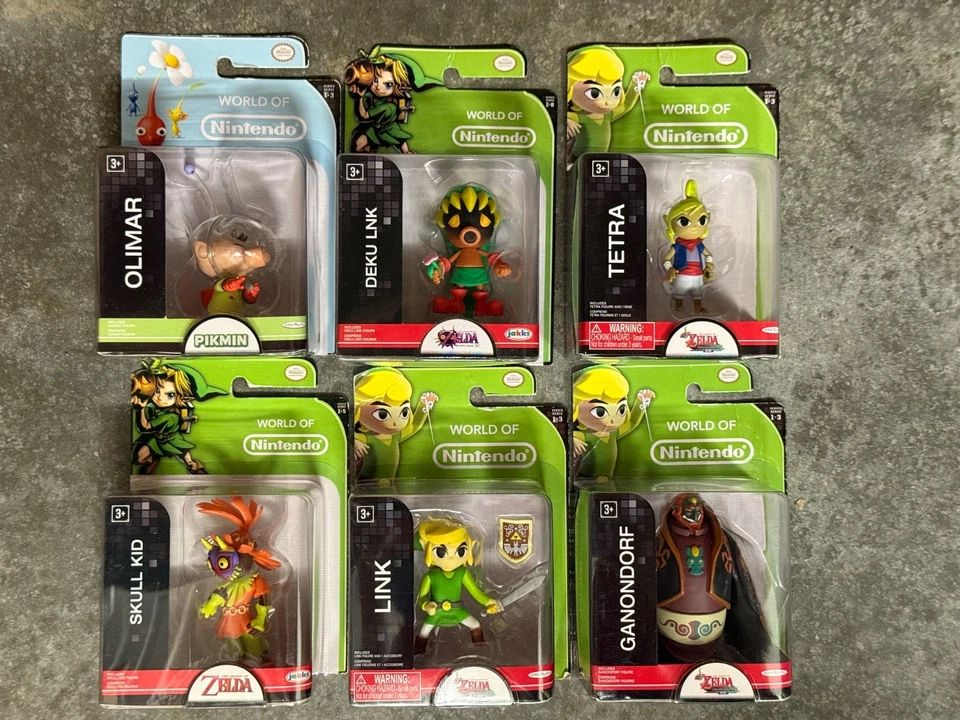 World of Nintendo Legend of Zelda Skull Kid, Zelda, Link, Ganondorf, Olimar - Image 1 of 1