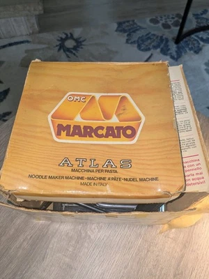 复古原装 Marcato Atlas 150 意大利面机如意大利制造所示  — 第 1/4 张图片