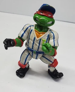 Figura de colección 1991 Grand Slammin’ Raphael Ralph de béisbol Tortugas Ninja TMNT dc - Imagen 1 de 5
