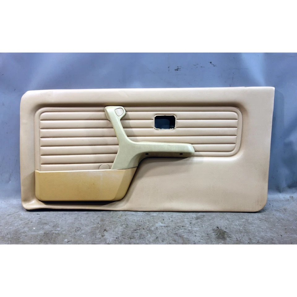 88-93 BMW E30 3-Series 2dr Right Front Interior Door Panel Natur Beige Vinyl OEM - Image 1 of 4